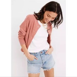 Madewell Relaxed Frayed Raw Hem Denim Shorts Size 29